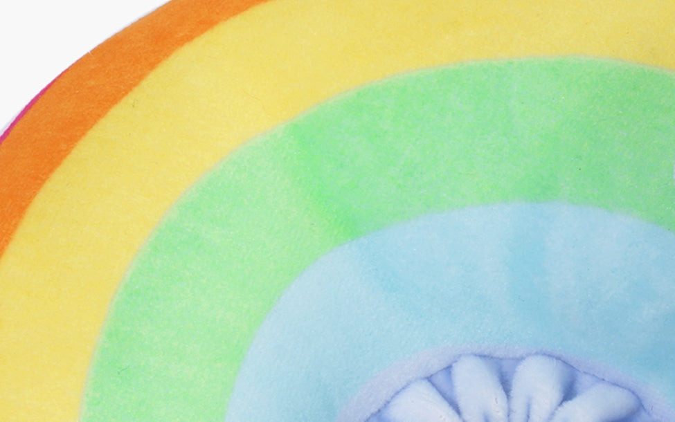 Fashion Rainbow Pet Anti-Lick Collar Head Cover