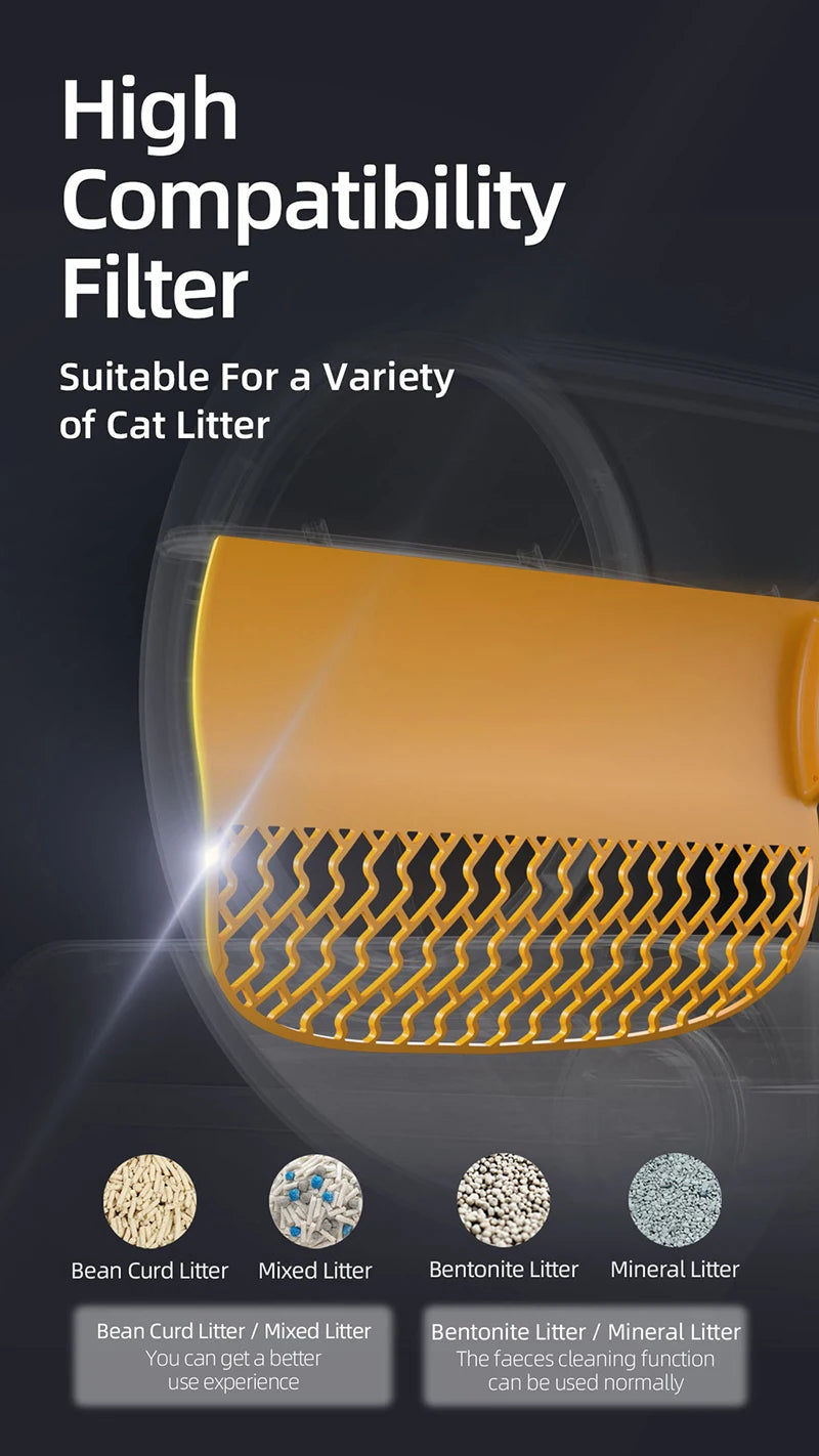 New 65L Automatic Smart Cat Litter Box Self Cleaning Fully Enclosed Large Cat Toilet Litter Tray