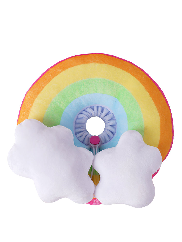 Fashion Rainbow Pet Anti-Lick Collar Head Cover