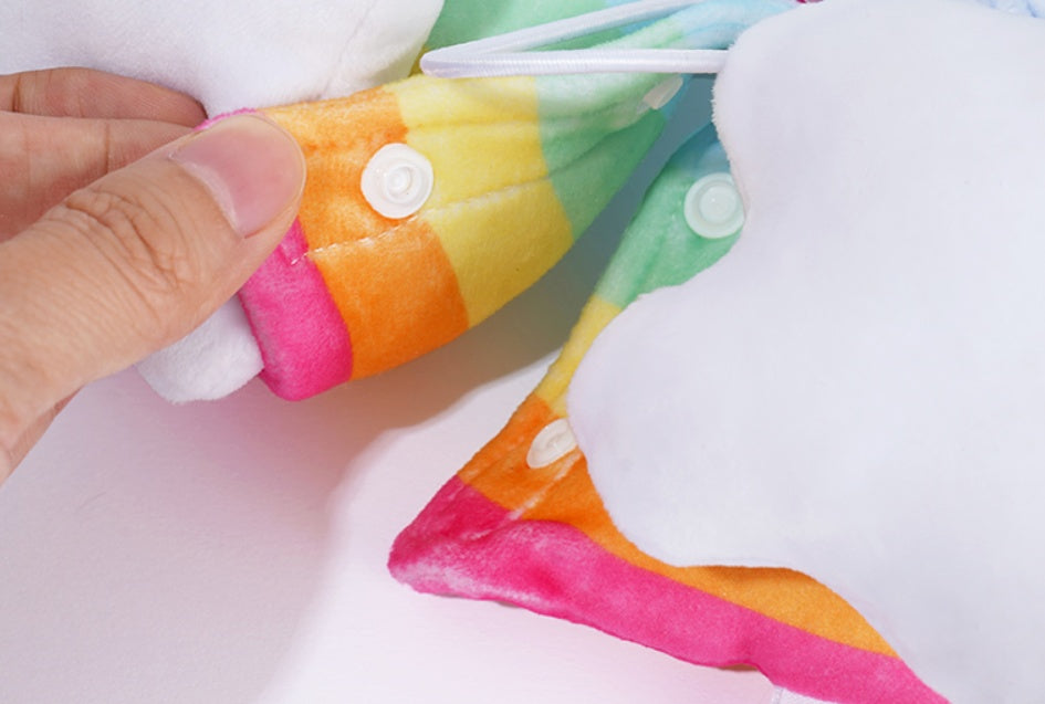 Fashion Rainbow Pet Anti-Lick Collar Head Cover